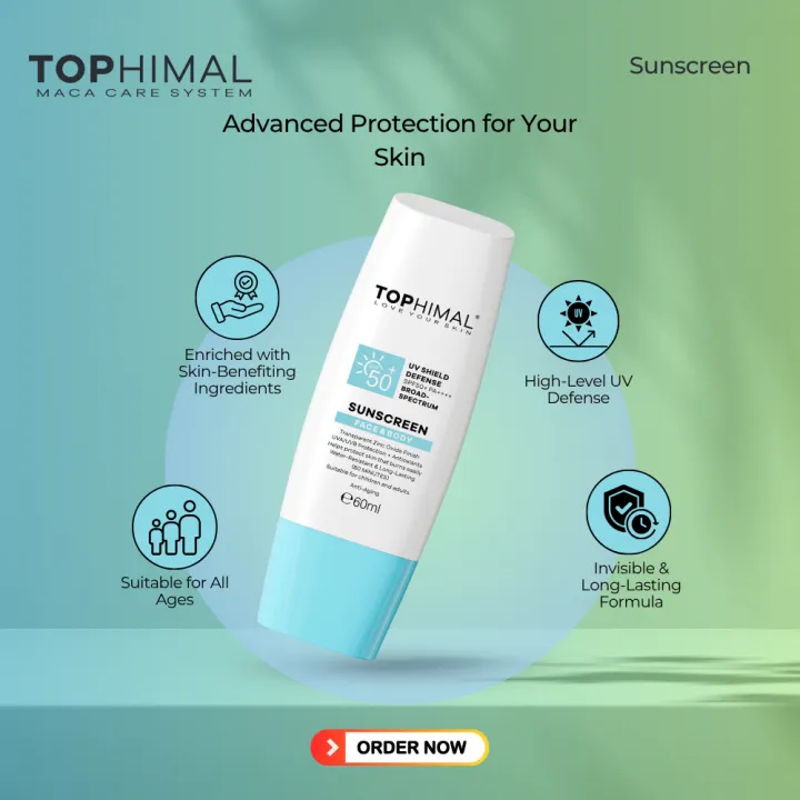 Top Himal UV Shield Defense SPF 50+ Sunscreen Face & Body 60ml - Image 2